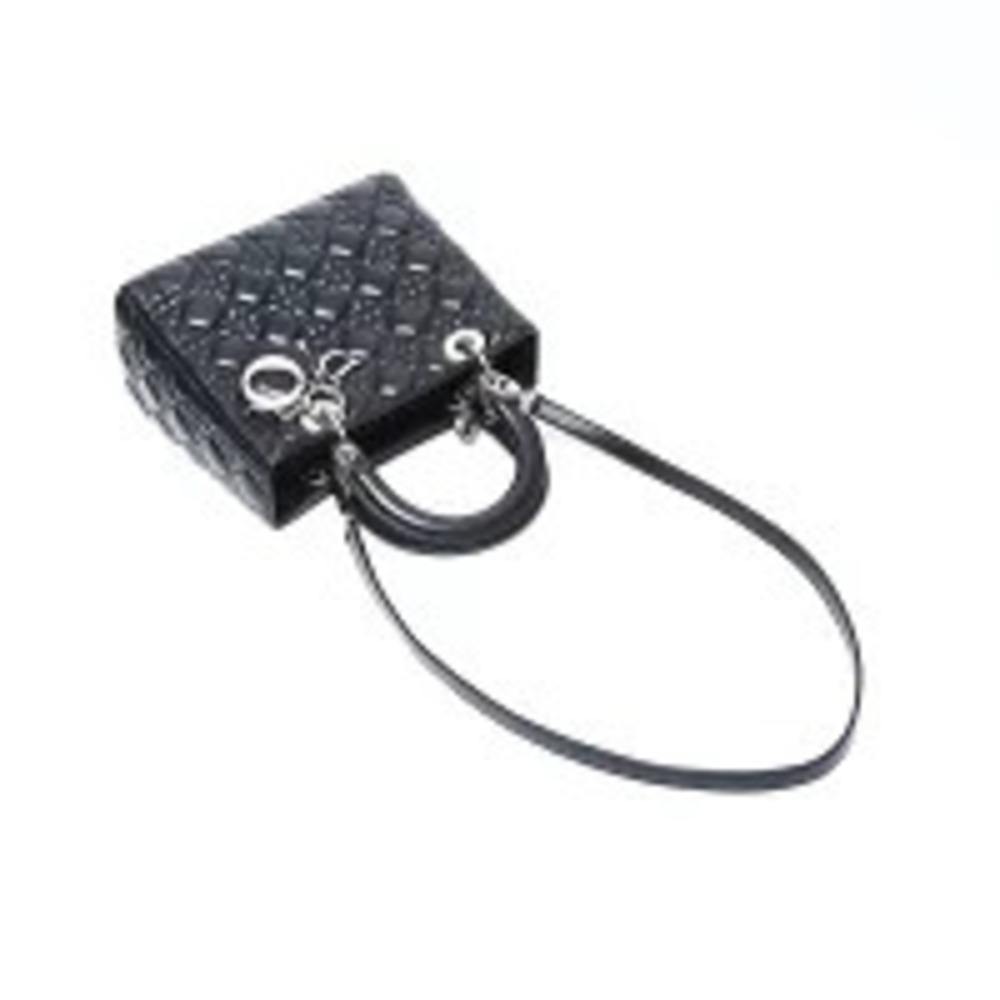 Christian Dior Lady Leather Shoulder Bag Black - Picture 10 of 13